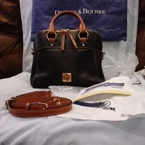 Dooney & Bourke  Cameron Satchel Black and Brown Women's Bag